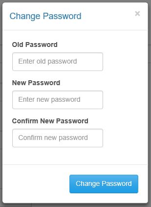change password modal