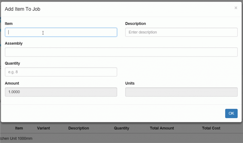 adding chipboard to an assembly